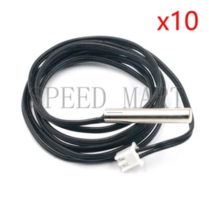 10PCS NTC 10K Ohm 1% 3950 Thermistor temperature sensor 5*30 Waterproof Probe 1m - Bild 1 von 5