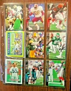 LOTE DE (9) tarjetas coleccionables de fútbol americano. tienda de estampillas de sal. - Imagen 1 de 2