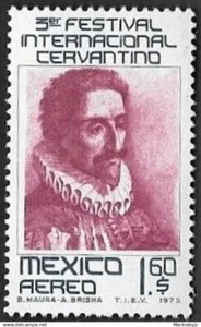 SKV) 1975. Mexico Air. 3rd International Cervantino Festival. 1 SC C460 mnh stam - Picture 1 of 1