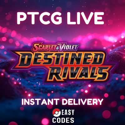 100 Destined Rivals Codes Booster Pokemon TCG Live Pack Sofortversand - Bild 1 von 2
