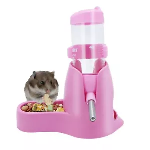 3 In 1 Hamster Hanging Water Bottle Pet Auto Dispenser With Base For Dwarf Hamst - Picture 1 of 8