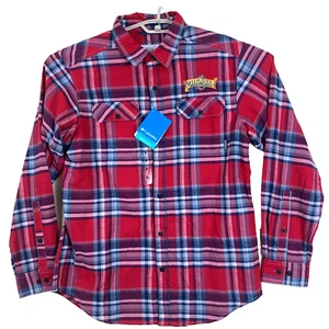 Columbia Women's Sportswear Omni-Wick Shirt Tartan Plaid Red Plaid Med New W T - Picture 1 of 24
