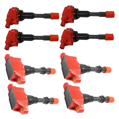 Juego híbrido de 1,3 L para Honda Civic 2003-2005 8 piezas UF373 UF374 bobina de encendido roja * Foto 1 de 4