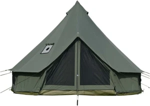 Cotton Canvas Bell Tent with Stove Jack 4 Season Tent Yurt Tent for Glamping - Picture 1 of 6