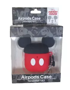 Funda Disney Mickey Mouse Nueva en Caja AirPods 1a - 2da Generación con Clip Adjunto - Imagen 1 de 5
