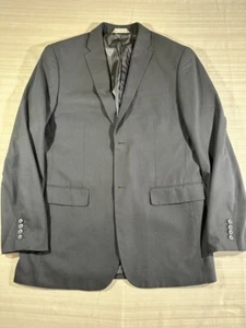 Perry Ellis Mens Suit Black Size 42 R Jacket 66% Polyester 34% Rayon #1055 - Picture 1 of 12