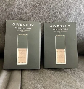 Lot of 2 GIVENCHY PHOTO PERFEXION FLUID FOUNDATION SPF 20 Samples NEW - Picture 1 of 5