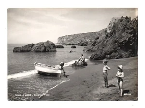 COSENZA PRAIA A MARE SCOGLIERA FIUZZI CARTOLINA ANIMATA VIAGGIATA ANNI '60 FG - Imagen 1 de 2