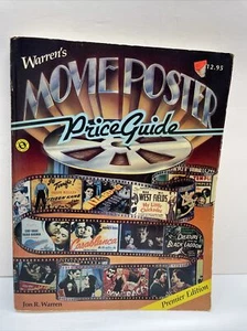 1986 Jon R. Warren's MOVIE POSTER PRICE GUIDE 1st ED  Nice Cond. Some Wear On B4 - Imagen 1 de 10