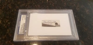 MUHAMMAD ALI LEYENDA DEL BOXEO AUTOGRAFIADO A MANO 3x5 ÍNDICE PSA/ADN LOSADO CERTIFICADO DE AUTENTICIDAD - Imagen 1 de 5