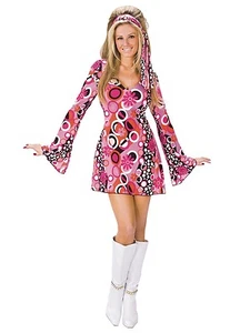 Feelin' Groovy 60's 60s Mod Disco Retro Adult Costume - Picture 1 of 2