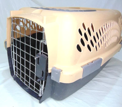 Petmate Tan  Pet Taxi  19" L  x 12.8" W x 10" H Cat Carrier Small Dog Carrier - Image 1 of 4