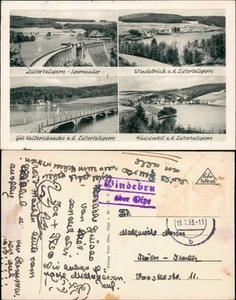 Attendorn Umland Windebruch, Listertalsperre, Hunswinkel (Mehrbild-AK) 1953 - Bild 1 von 3