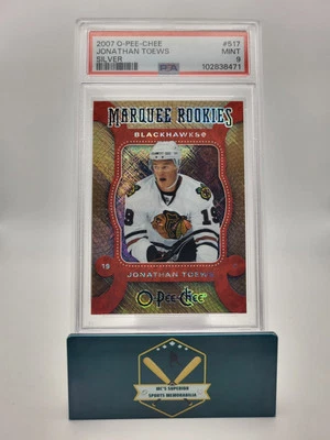 Jonathan Toews 2007-08 O-pee-chee Marquee Rookies Silver Card Graded PSA 9 - Image 1 of 3