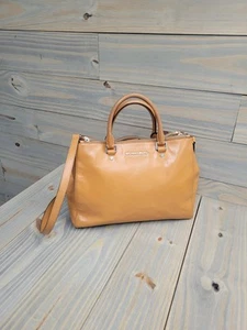 Michael Kors Sutton Camel Leather  Satchel Handbag with Zippers Carry-on Bag - Picture 1 of 12