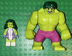 LEGO Marvel Super Heroes Hulk & She-Hulk Minifigures 76078 Hulk vs. Red Hulk