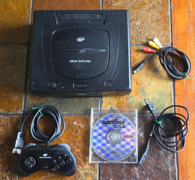 SEGA Saturn Console MK-80000A With Controller & Daytona USA