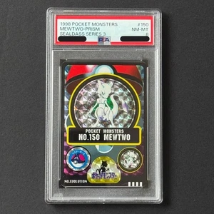 PSA 8 Mewtwo-prism 1998 Pokemon Japanese Sealdass Series 3 #150 Mewtwo Japan - Picture 1 of 2