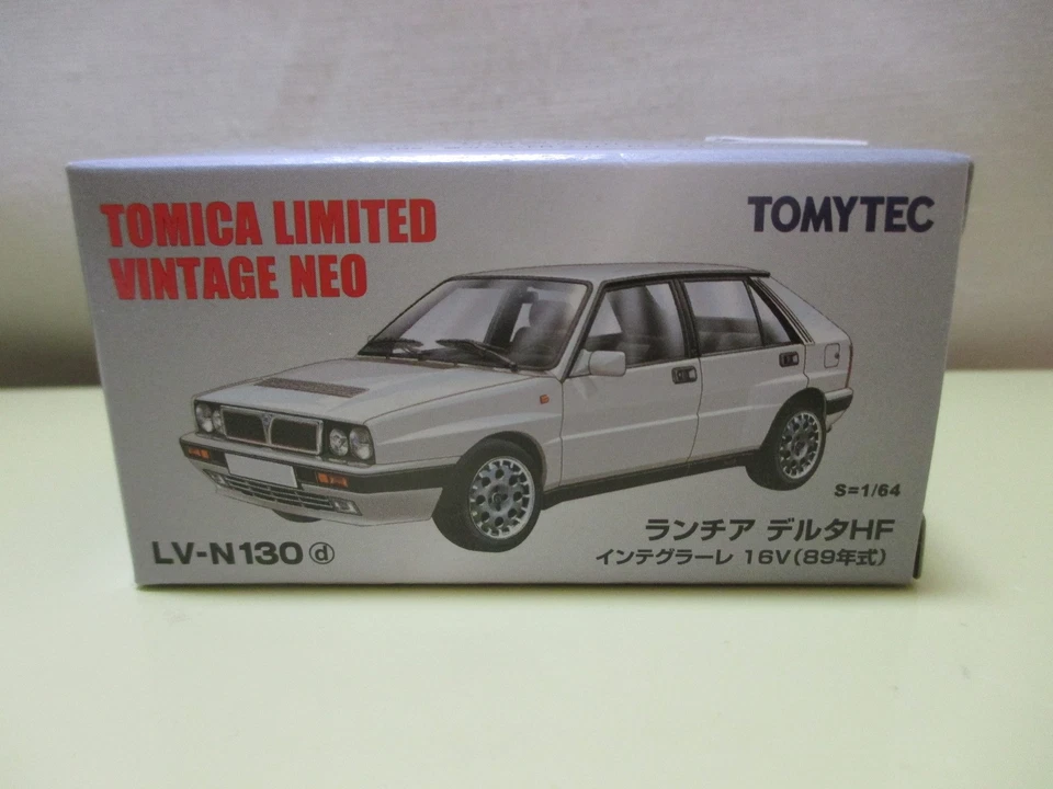 Tomica Limited Vintage Neo LV-N130d 1/64 Lancia Delta HF Integrale 16V White - Image 1 of 1