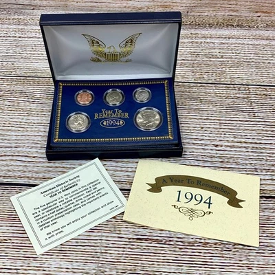 1994 Year To Remember American Historic Society Coin Set Collectible - Image 1 of 4