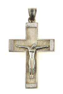 Colgante Cruz Crucifijo Plata Esterlina 925 Firmado Michael Anthony - Imagen 1 de 8
