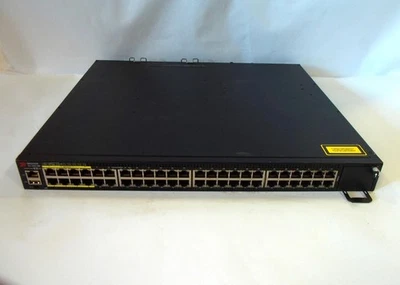 Brocade ICX7450-48P 48-Port PoE+ Switch with 2x PSU ICX7400-1X40GQ - Image 1 of 4
