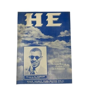 He Partiture Al Hibbler Decca Records Richard Mullan Jack Richards - Foto 1 di 5
