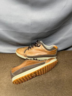 Zapatos de golf FootJoy Contour informales sin clavos cuero marrón rico con cordones para hombre 12 Foto 1 de 4