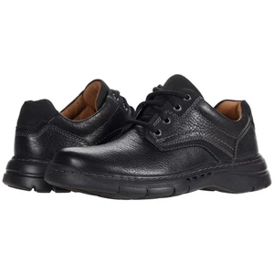 NUEVO CON ETIQUETAS Clarks Hombres Un Brawley Pace Zapatos Oxford Cuero Negro Talla 8.5 - Imagen 1 de 1