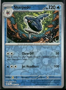 Pokemon Sharpedo #043/162 SV05: Temporal Forces Reverse Holo Near Mint or Better - Picture 1 of 2