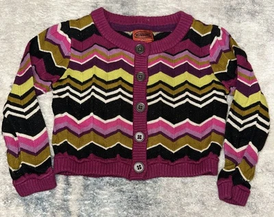 Cárdigan Missoni for Target Zig Zag Botón Frontal Niña Mediano (18-24 meses) Foto 1 de 4