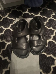 Sandalias Officine Creative de cuero negras con punta abierta para mujer talla UE 36 6 - Imagen 1 de 7