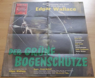Filmplakat / movie poster  A1  EA  Der grüne Bogenschütze  Edgar Wallace - Bild 1 von 4