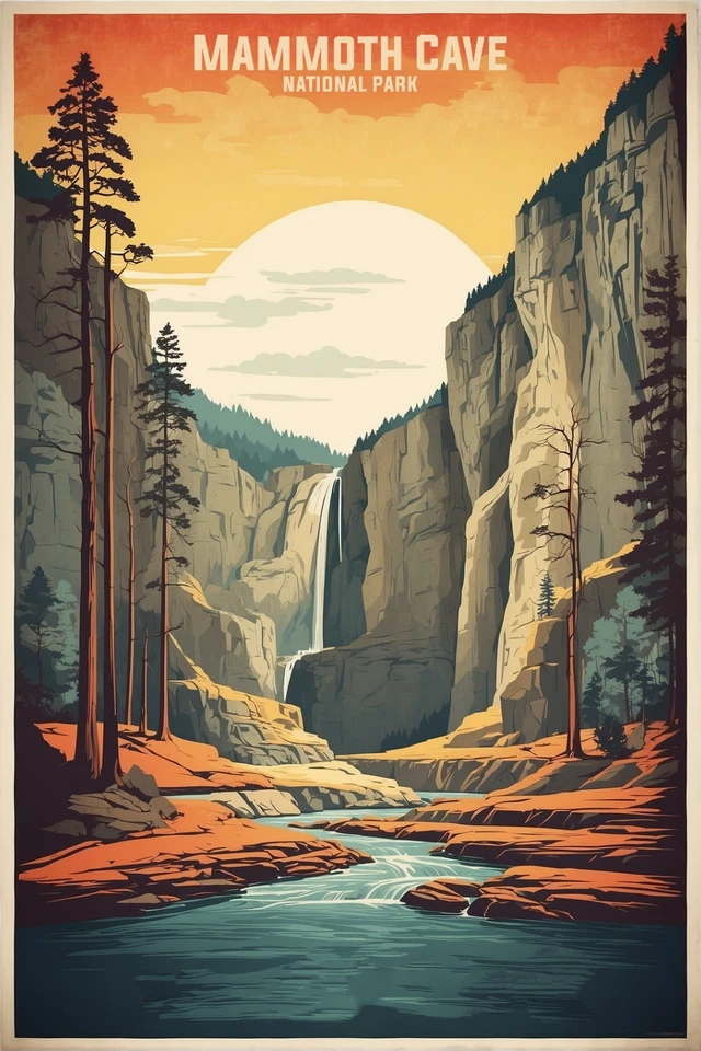 Pôster Mammoth Cave National Park impressão fotográfica premium arte de parede 4 tamanhos - Imagem 1 de 1