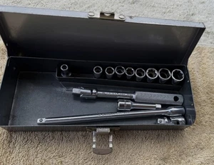 VINTAGE 15 PC WRIGHT 1/4 INCH DRIVE SOCKET SET AS PICTURED - Picture 1 of 14