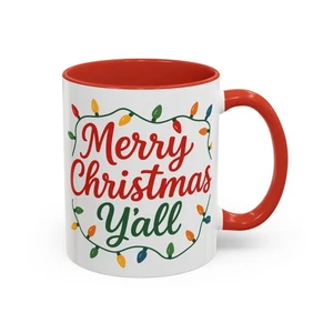 Taza de café Feliz Navidad Y'all, taza festiva de vacaciones, utensilios de temporada, [...] - Imagen 1 de 81