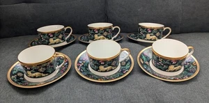 Christian Dior Licorne Unicorn Flat Cup & Saucer Sets 6 Sets - Picture 1 of 21