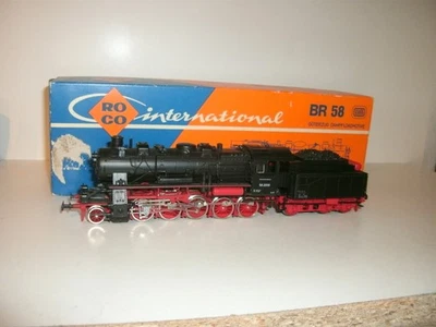 Roco H0 4112 Dampflok BR 58 2059 der DB mit Faulhaber-Motor, OVP,  Text lesen - Bild 1 von 4