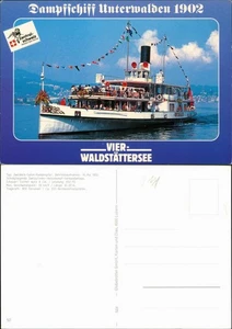 Ship Schiff Schiffsfoto-AK Dampfschiff Unterwalden (Schweiz) 1990 - Picture 1 of 3