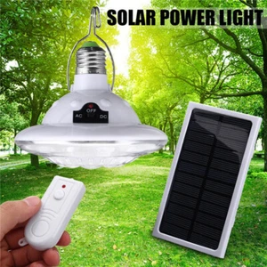 22 LED E27 Outdoor Indoor Solar LED Lamp Hooking Camping Light, Remote Control - Picture 1 of 8