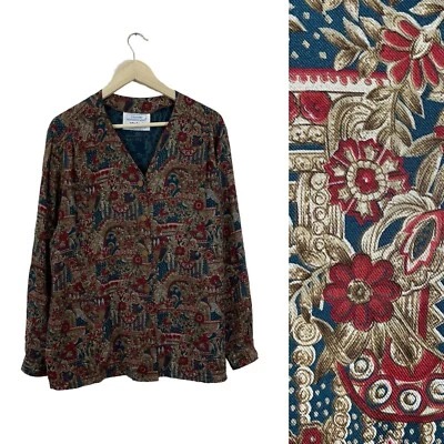 Vintage Pendleton Country Sophisticates 20W Button Front Blouse USA Top Womens - Image 1 of 4