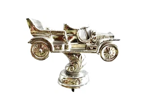 cLASSIC CAR SHOW TROPHY TOPPER VINTAGE SILVER METAL 3-D DETAIL VINTAGE neocurio - Picture 1 of 7