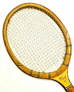 Marishita "New Champ" Tournament Vintage Tennis Racquet - was Jeanne Cherry's - Picture 1 of 12
