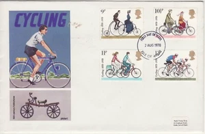 GB Stamps First Day Cover Centenary of Cycling Clubs, transport PHILART 1978 - Picture 1 of 1