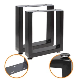 2x Tischgestell Tischkufen Tischuntergestell Stahl Tischkufen Schwarz Tisch DIY - Bild 1 von 7