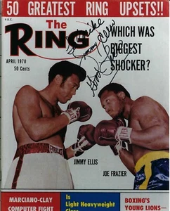 JIMMY ELLIS 8X10 SIGNED PHOTO BOXING AUTOGRAPHED N PERSON FRAZIER SIGNED TO MIKE - Picture 1 of 1
