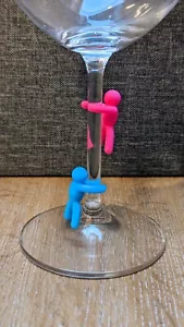 Glasmarkierer Set - Rotwein Glas Marker - 6 Stück - Party Geschenk. Lustig Cool - Bild 1 von 2