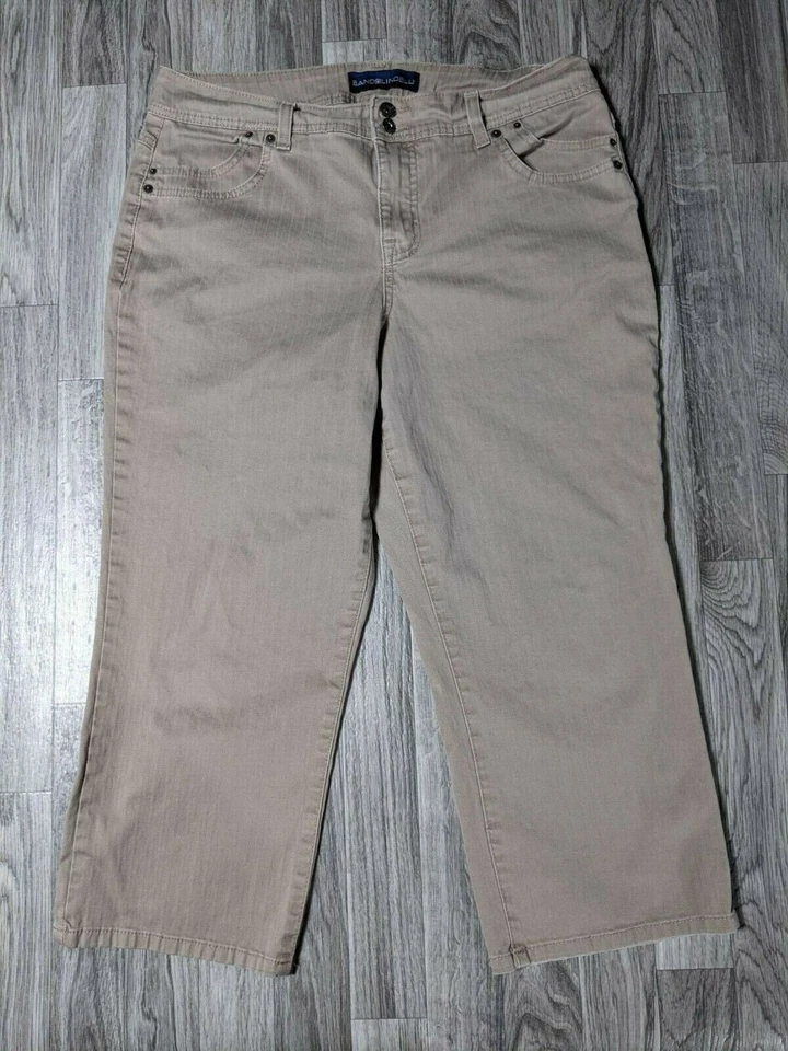 Pantalones de mezclilla Bandolinoblu para mujer talla 12 gris marrón Foto 1 de 4