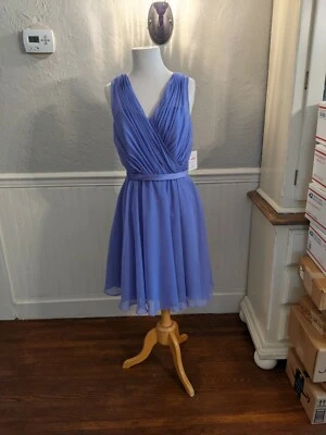 Vestido de chiffon Davinci Iris (Orquídea) tamanho 10 novo com etiquetas Homecoming formal nupcial - Imagem 1 de 3