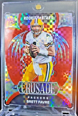 INSERTO REFRACTOR ARCO IRIS BRETT FAVOR CON ESTUCHE Green Bay Packers Foto 1 de 4